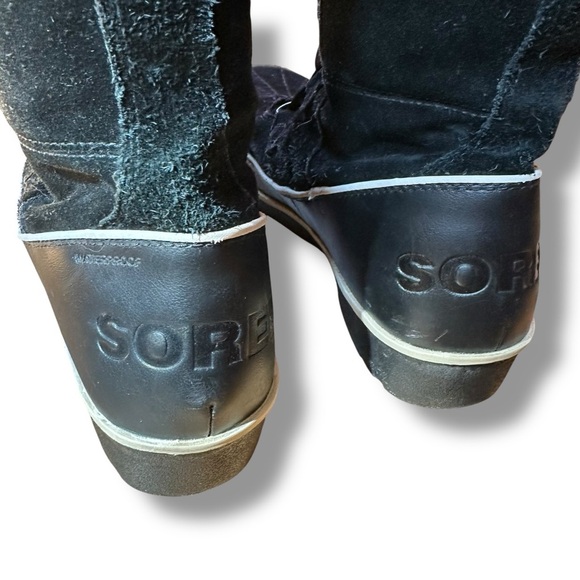 Sorel Tripoli High II Black Suede Winter Waterproof Boots NL2093-010 Sz 10.5 - Picture 7 of 10